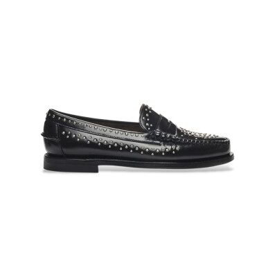 Sebago pour femme. 78118KW Dan Studs Leather Loafers noir (36), Cuir, Plat, 1 à 3 cm, Aucun, Casuel, Fête, Classique - Publicité Sebago pour femme. 78118KW Dan Studs Leather Loafers noir (36), Cuir, Plat, 1 à 3 cm, Aucun, Casuel, Fête, Classique - Publicité