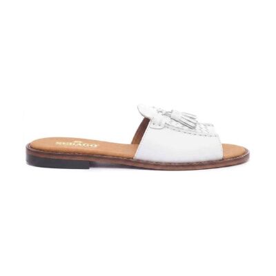 Sebago pour femme. 72127QW Will Slide Pop sandales en cuir blanc (38), Plat, Aucun, Casuel - Publicité Sebago pour femme. 72127QW Will Slide Pop sandales en cuir blanc (38), Plat, Aucun, Casuel - Publicité