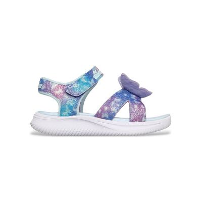 Skechers pour fille. 303109L Sandales Jumpsters Butterfly Brights bleu (27), Plat, Velcro, Casuel, mode enfantine - Publicité Skechers pour fille. 303109L Sandales Jumpsters Butterfly Brights bleu (27), Plat, Velcro, Casuel, mode enfantine - Publicité