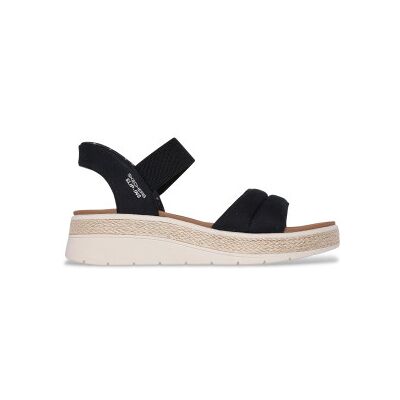 Skechers pour femme. 114413 Sandales Slip-ins Bobs Sun Ray noir (36), Plat, 3 à 5 cm, Aucun, Casuel - Publicité Skechers pour femme. 114413 Sandales Slip-ins Bobs Sun Ray noir (36), Plat, 3 à 5 cm, Aucun, Casuel - Publicité