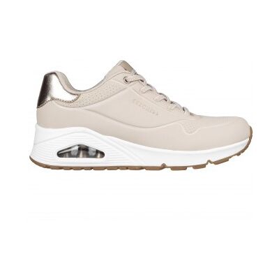 Skechers pour femme. 155196 Trainers Uno - Shimmer Away beige (41), 3 à 5 cm, Lacets, Casuel, Sport, Running, Sportswear, Multisport - Publicité Skechers pour femme. 155196 Trainers Uno - Shimmer Away beige (41), 3 à 5 cm, Lacets, Casuel, Sport, Running, Sportswear, Multisport - Publicité