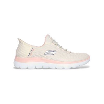 Skechers pour femme. 150123 Slip-ins Summits Baskets Diamond Dream beige, rose (41), Plat, Lacets, Casuel - Publicité Skechers pour femme. 150123 Slip-ins Summits Baskets Diamond Dream beige, rose (41), Plat, Lacets, Casuel - Publicité
