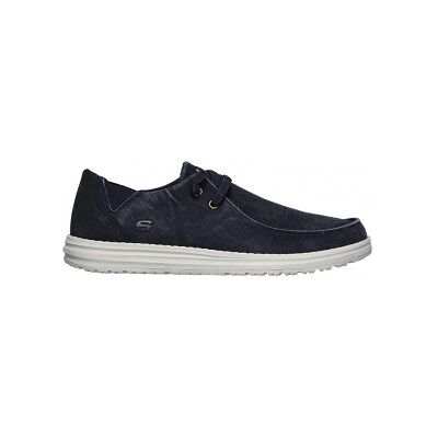 Skechers pour homme. 66387 Les chaussures bleues de Melson Raymon (40), Tissu, Plat, Lacets, Casuel - Publicité Skechers pour homme. 66387 Les chaussures bleues de Melson Raymon (40), Tissu, Plat, Lacets, Casuel - Publicité