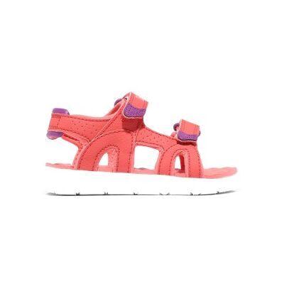 Timberland pour fille. TB0A2D3C8011 Sandales à talon en cuir rose Perkins Row (25), Plat, Velcro, Casuel, mode enfantine - Publicité Timberland pour fille. TB0A2D3C8011 Sandales à talon en cuir rose Perkins Row (25), Plat, Velcro, Casuel, mode enfantine - Publicité