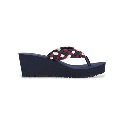 Tommy Hilfiger pour femme. FW0FW09198 Tongs Dalya marine (40), 3 à 5 cm, Aucun, Casuel, Beachwear - Publicité Tommy Hilfiger pour femme. FW0FW09198 Tongs Dalya marine (40), 3 à 5 cm, Aucun, Casuel, Beachwear - Publicité