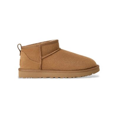 UGG pour femme. 1116109 Bottines Classic Ultra Mini en cuir brun (39), Marron, Plat, Casuel - Publicité UGG pour femme. 1116109 Bottines Classic Ultra Mini en cuir brun (39), Marron, Plat, Casuel - Publicité