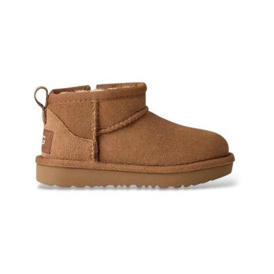UGG unisex pour enfant. 1130750T Bottines en Cuir Classic Ultra Mini marron (27.5), Plat, Fermeture éclair, Casuel, mode enfantine - Publicité UGG unisex pour enfant. 1130750T Bottines en Cuir Classic Ultra Mini marron (27.5), Plat, Fermeture éclair, Casuel, mode enfantine - Publicité
