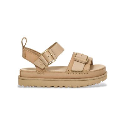 UGG pour femme. 1167392 Sandales en cuir Goldenstar Villa mustard (41), Plat, Boucle, Casuel - Publicité UGG pour femme. 1167392 Sandales en cuir Goldenstar Villa mustard (41), Plat, Boucle, Casuel - Publicité