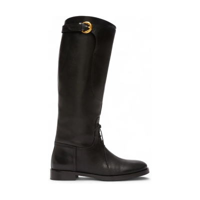 Weekend Max Mara pour femme. 2525796015600 Bottes en cuir Visby noires (39), Plat, Lacets, Casuel, Classique - Publicité Weekend Max Mara pour femme. 2525796015600 Bottes en cuir Visby noires (39), Plat, Lacets, Casuel, Classique - Publicité