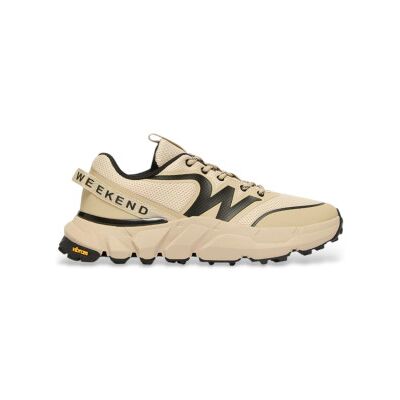 Weekend Max Mara pour femme. 2615761034600 Baskets Wkasfinge beige (36), Plat, Lacets - Publicité Weekend Max Mara pour femme. 2615761034600 Baskets Wkasfinge beige (36), Plat, Lacets - Publicité
