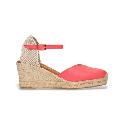 Wonders pour femme. YD-SI685_5078_2417 Espadrilles Ena orange (38), Cuir, 3 à 5 cm, Boucle, Casuel - Publicité Wonders pour femme. YD-SI685_5078_2417 Espadrilles Ena orange (38), Cuir, 3 à 5 cm, Boucle, Casuel - Publicité