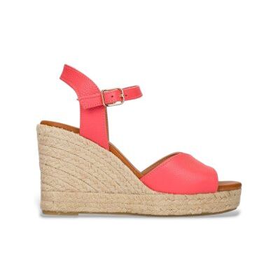 Wonders pour femme. YH-PI849_5078_2417 Espadrilles en cuir Su orange (38), 5 à 8 cm, Boucle, Casuel - Publicité Wonders pour femme. YH-PI849_5078_2417 Espadrilles en cuir Su orange (38), 5 à 8 cm, Boucle, Casuel - Publicité
