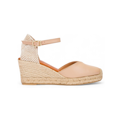 Wonders pour femme. YD-SI685_2485_1050 Espadrilles en cuir beige Sinai 85 (41), 5 à 8 cm, Boucle, Casuel - Publicité Wonders pour femme. YD-SI685_2485_1050 Espadrilles en cuir beige Sinai 85 (41), 5 à 8 cm, Boucle, Casuel - Publicité