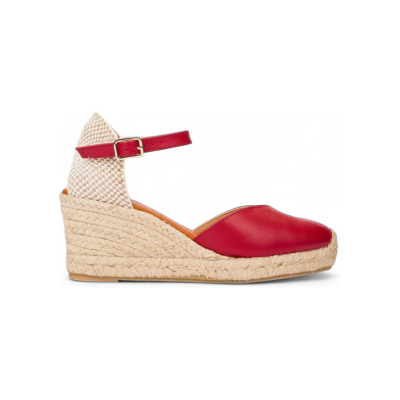Wonders pour femme. YD-SI685_2485_7729 Espadrilles en cuir Sinai 85 rouge (38), 5 à 8 cm, Boucle, Casuel - Publicité Wonders pour femme. YD-SI685_2485_7729 Espadrilles en cuir Sinai 85 rouge (38), 5 à 8 cm, Boucle, Casuel - Publicité