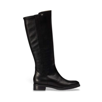 Wonders pour femme. C-54100 Bottes Codigre noires (36), Cuir, Plat, Fermeture éclair, Casuel - Publicité Wonders pour femme. C-54100 Bottes Codigre noires (36), Cuir, Plat, Fermeture éclair, Casuel - Publicité