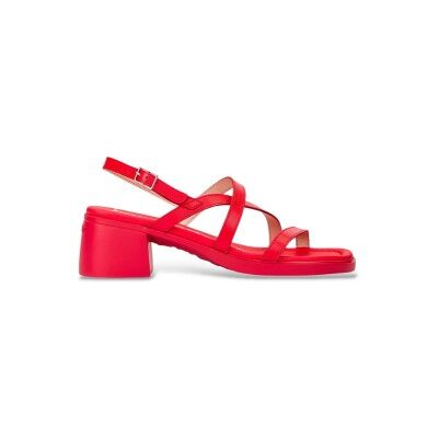 Wonders pour femme. D-2303 Sandales en cuir Moai03 rouge (36), 3 à 5 cm, Boucle, Casuel, Fête - Publicité Wonders pour femme. D-2303 Sandales en cuir Moai03 rouge (36), 3 à 5 cm, Boucle, Casuel, Fête - Publicité