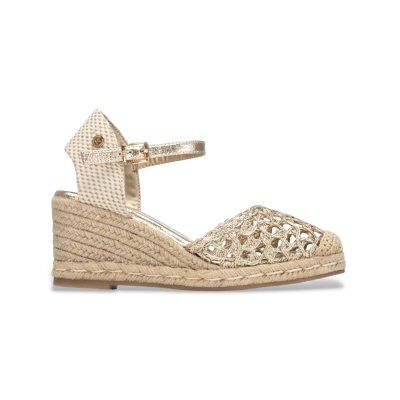 Xti pour femme. 14533901-ORO Espadrilles 145339 or (37), Doré, Tissu, 5 à 8 cm, Boucle, Casuel, Sport - Publicité Xti pour femme. 14533901-ORO Espadrilles 145339 or (37), Doré, Tissu, 5 à 8 cm, Boucle, Casuel, Sport - Publicité