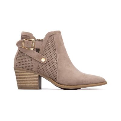 Xti pour femme. 14526506-TAUPE Bottines 145265 taupe (40), Marron, 3 à 5 cm, Fermeture éclair, Casuel - Publicité Xti pour femme. 14526506-TAUPE Bottines 145265 taupe (40), Marron, 3 à 5 cm, Fermeture éclair, Casuel - Publicité