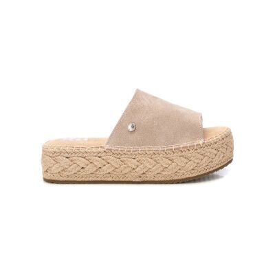 Xti pour femme. 14363902-BEIGE Sandales en cuir 143639 beige (36), 3 à 5 cm, Aucun, Casuel - Publicité Xti pour femme. 14363902-BEIGE Sandales en cuir 143639 beige (36), 3 à 5 cm, Aucun, Casuel - Publicité