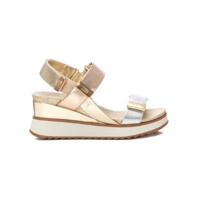 Xti pour femme. 14388201-ORO Sandales 143882 or (41), Doré, 5 à 8 cm, Velcro, Casuel - Publicité Xti pour femme. 14388201-ORO Sandales 143882 or (41), Doré, 5 à 8 cm, Velcro, Casuel - Publicité