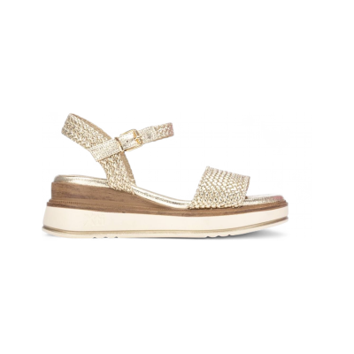 Xti pour femme. 14525101-ORO Sandales 145251 or (36), Doré, Tissu, 3 à 5 cm, Boucle, Casuel - Publicité Xti pour femme. 14525101-ORO Sandales 145251 or (36), Doré, Tissu, 3 à 5 cm, Boucle, Casuel - Publicité