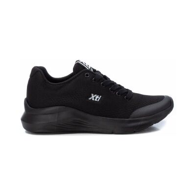 Xti pour femme. 140729 Baskets compensées noires (36), Tissu, 1 à 3 cm, Lacets, Casuel - Publicité Xti pour femme. 140729 Baskets compensées noires (36), Tissu, 1 à 3 cm, Lacets, Casuel - Publicité