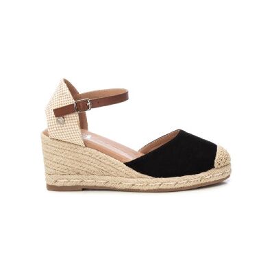 Xti pour femme. 14074606-NEGRO Espadrilles en cuir 140746 noir (36), 5 à 8 cm, Boucle, Casuel, Éco-cuir - Publicité Xti pour femme. 14074606-NEGRO Espadrilles en cuir 140746 noir (36), 5 à 8 cm, Boucle, Casuel, Éco-cuir - Publicité