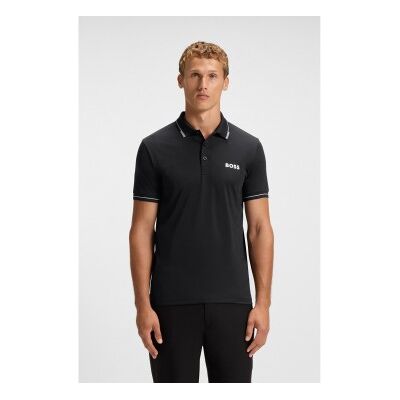 Boss pour homme. 50506203 Polo Paul Pro noir (XXL), Casuel, Sport, Tennis/Padel, Polyester, Manche courte - Publicité Boss pour homme. 50506203 Polo Paul Pro noir (XXL), Casuel, Sport, Tennis/Padel, Polyester, Manche courte - Publicité