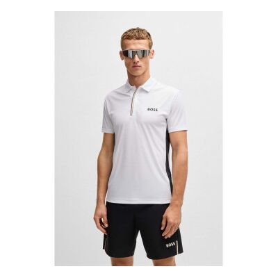 Boss pour homme. 50538123 Polo blanc Paddytech Pro (XXL), Sport, Tennis/Padel, Multisport, Polyester, Manche courte - Publicité Boss pour homme. 50538123 Polo blanc Paddytech Pro (XXL), Sport, Tennis/Padel, Multisport, Polyester, Manche courte - Publicité