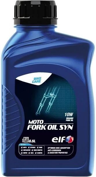 Huile de fourche Moto Fork Oil Syn ELF 100 % synthèse 10w