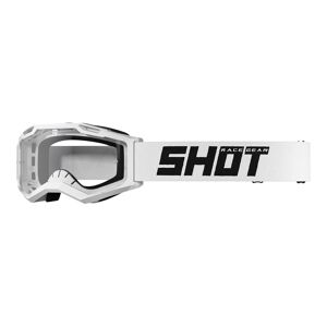 Shot Masque cross Shot Assault 2.0 Solid blanc brillant- écran transparent