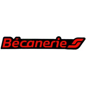 Bécanerie Stickers Bécanerie rouge/noir