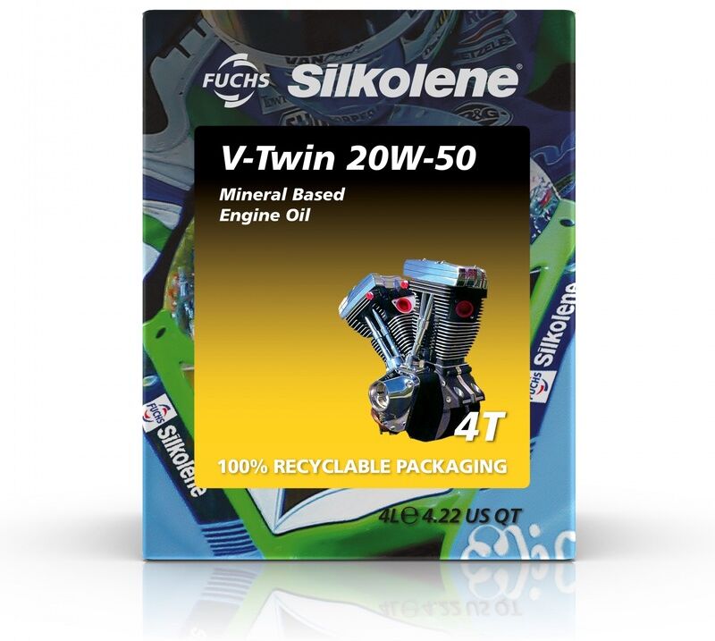 Silkolene Huile moteur Silkolene V-Twin 20w50 cube 4L