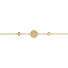 Les Georgettes Bracelet chaîne Birthstones, Août Doree 190 / s female