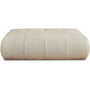 Lisa Design Onyx pouf modulable en tissu Beige