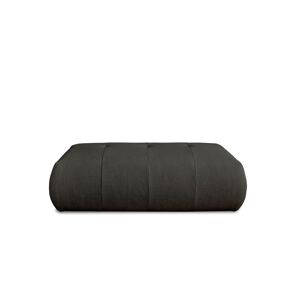 Lisa Design Onyx pouf modulable en tissu Gris fonce