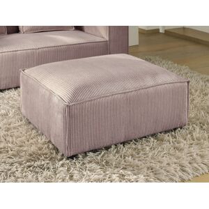 Lisa Design Stella pouf en velours côtelé style contemporain Rose