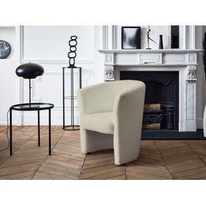 Lisa Design Kori fauteuil cabriolet en tissu bouclette tendance Beige