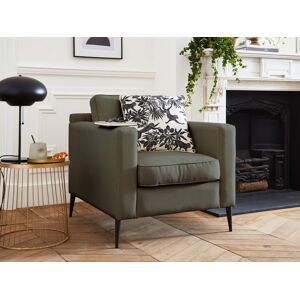 Lisa Design Calliope fauteuil en tissu pieds métal Vert