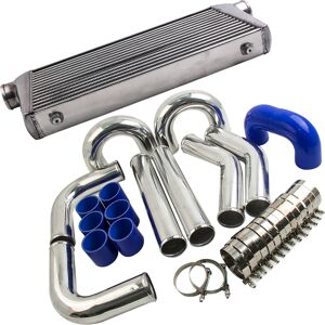 Maxpeedingrods Universal 600 x 300 x76mm Intercooler + 3 76mmPiping pipe Kit + Blue hose kit - Publicité Maxpeedingrods Universal 600 x 300 x76mm Intercooler + 3 76mmPiping pipe Kit + Blue hose kit - Publicité