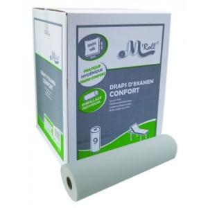 CSJ EMBALLAGES Drap d'examen 2 plis gaufres 135 formats 50 x 35 cm