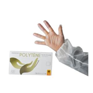 CSJ EMBALLAGES 200 gants polytene non poudres LARGE 8-9