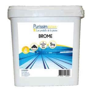 Produit piscine Pastilles de brome lent en 20gr par 5 kg