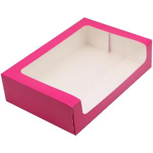 LEBHAR Boîte rose pour 25 macarons en carton