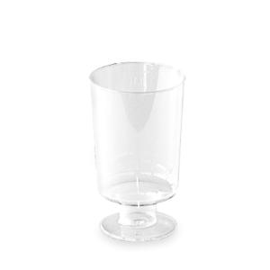 CSJ EMBALLAGES 15 verres à vin sur pied jetable plastique 10 cl - Publicité