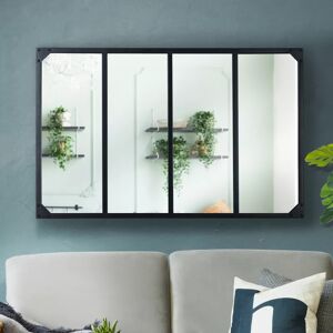 IDMarket Miroir verrière style industriel