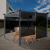 IDMarket Stores enrouleurs tamisants verticaux pour pergola noirs