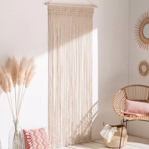 IDMarket Rideau bohème beige en macramé