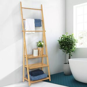 IDMarket Porte serviettes en bambou pour salle de bain
