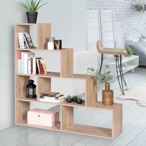 IDMarket Étagère escalier bois façon hêtre